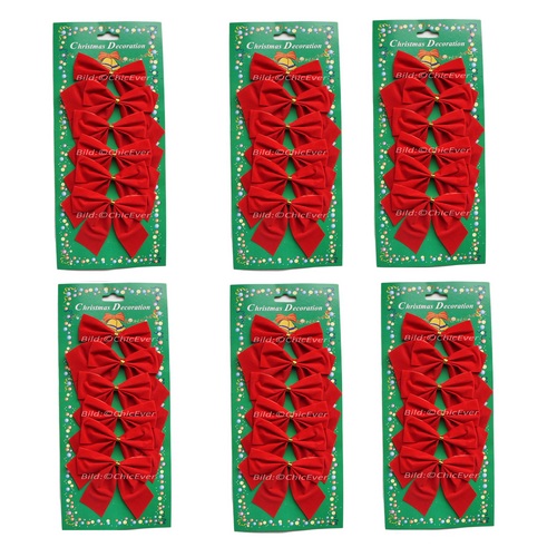 36 kleine Schleifen rot Weihnachten Weihnachtsschleifen Schleife Christbaum 7,5cm - zum Schließen ins Bild klicken